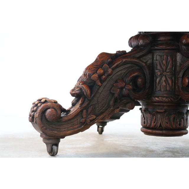 Antique French Oval Dining Table in Oak, 1850 For Sale - Image 13 of 18