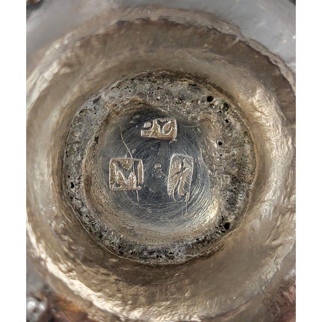 Burmese High-Grade Silver Floral Bowls, Mandalay, 1900, Set of 2 For Sale - Image 10 of 17