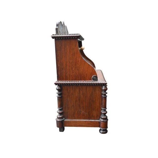 Antique Miniature Secretaire, 1870s For Sale - Image 3 of 11