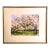 1970s Springtime Apple Trees a Watercolor and Gauche Painting by Charles T Haight, a Famous Interior Designer. For Sale