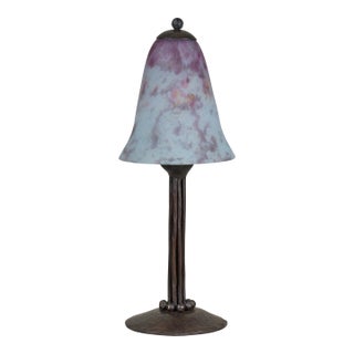 1920s Daum & Vasseur French Art Deco Table Lamp For Sale