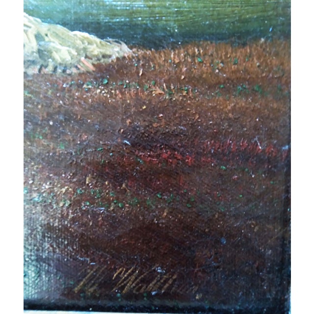 Original Oil Painting By Robert William Waithman (b 1828) Oil on canvas depicting a rural hay harvest with workers and...