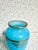 French Pair of Baccarat Blue Opaline Agate Bud Vases With Gold Gilt For Sale - Image 3 of 6