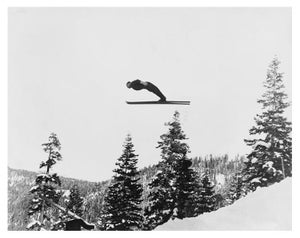 '1960 Winter Olympics - Ski Jump' Unframed Archival Pigment Print