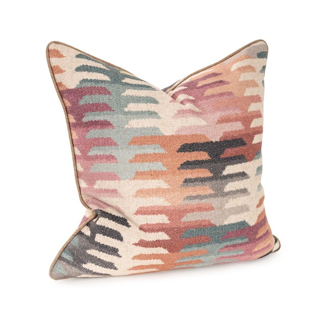 2020s Navajo Multi 20x20 Poly Filled Pillow For Sale - Image 5 of 10
