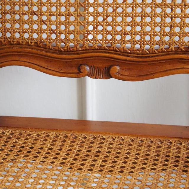 French Louis XV Style Viennese Wicker Dining Chair For Sale - Image 14 of 15