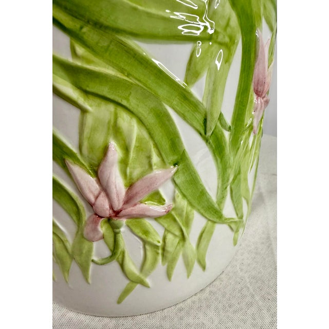 White Italian Cachepot by Maison Chaumette Paris For Sale - Image 8 of 11