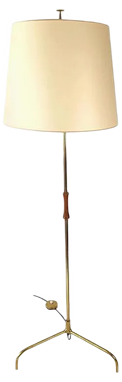 Model 2003 Tripod Floor Lamp by Rupert Nikoll for J.T. Kalmar, 1950s