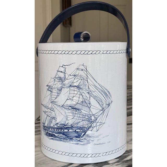 Vintage Sailing Ship Constitution 1797 Ice Bucket For Sale - Image 15 of 15
