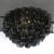 Dark Gray Modernist Handblown Murano Smoked Glass Polyhedral Flush Mount W/ Brass Fittings For Sale - Image 8 of 16