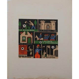 Lucien Boucher, Le conteur, Lithograph For Sale