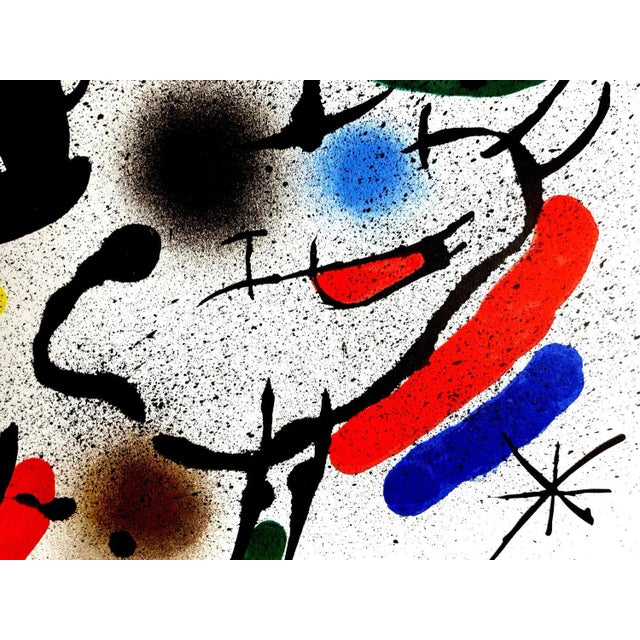 Joan Miro - Original Abstract Lithograph 1981 For Sale - Image 4 of 9