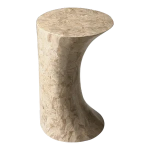 Jaxon Oval Fossil Stone Accent Table, Beige