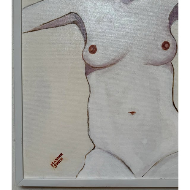 Maxine Smith Female Nude Portrait Oil Painting For Sale - Image 4 of 5