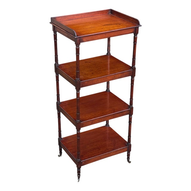 George IV Mahogany Whatnot Music Stand, 1820s For Sale