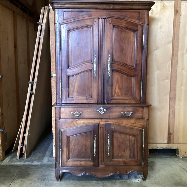 Wood 19th C. French Provincial Cherry Buffet/Cupboard For Sale - Image 7 of 13
