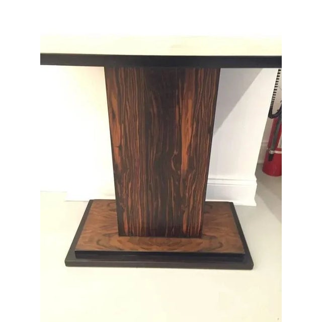 French Art Deco Macassar Ebony Accent Table For Sale - Image 4 of 6