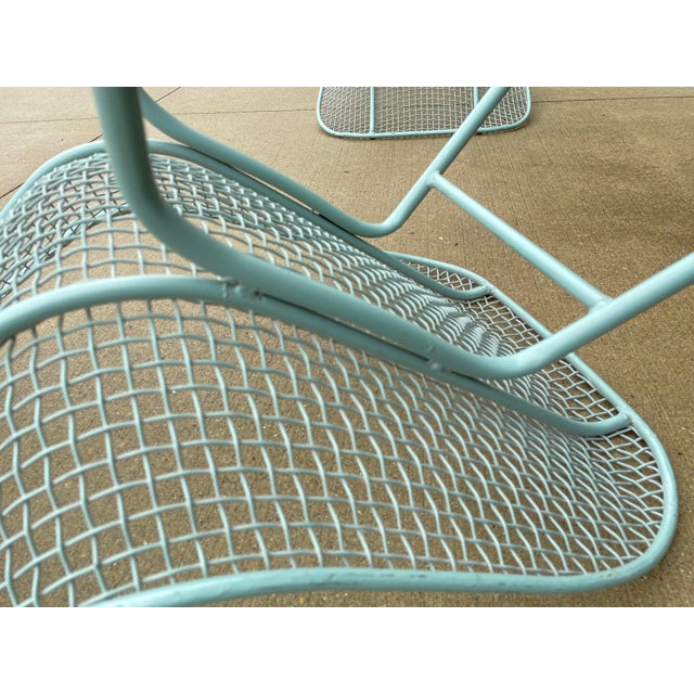 Mid-Century Modern Woodard Sculptura Style Mesh Dining Chairs - Set of 2 For Sale - Image 11 of 12