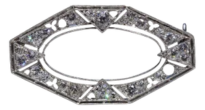 The Charlton: Charlton Signed Platinum and Diamond Brooch