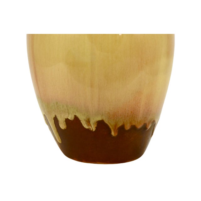 Mid 20th Century Mid-Century Drip Glaze 12” Vase For Sale - Image 5 of 8