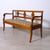 Directoire Walnut and Floral Fabric Bench, Italy, 1900s For Sale - Image 15 of 18