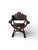 Late 19th Century Renaissance Italian Pair Chairs, Hand Carved Walnut Wood For Sale - Image 10 of 12