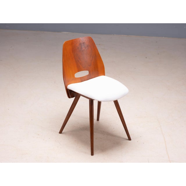 1950s Vintage Chairs Tatra Pravenec Gentleman Mid-20th Century, Czechoslovakia, 1950s, Set of 4 For Sale - Image 5 of 9