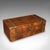 This is an antique writing slope. An English, walnut and brass correspondence box, dating to the Regency period, circa...