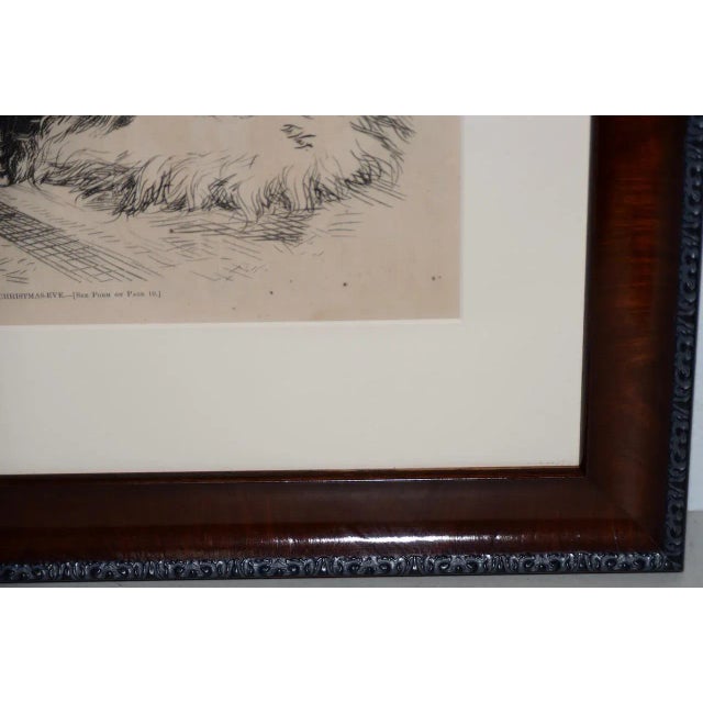 Illustration "The Watch on Christmas Eve" by Thomas Nast for Harper's Weekly C.1880s For Sale - Image 3 of 10
