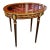 French Louis XVI-Inspired Display Table – Glass Top, Velvet-Lined Interior & Elegant Gilded Details For Sale