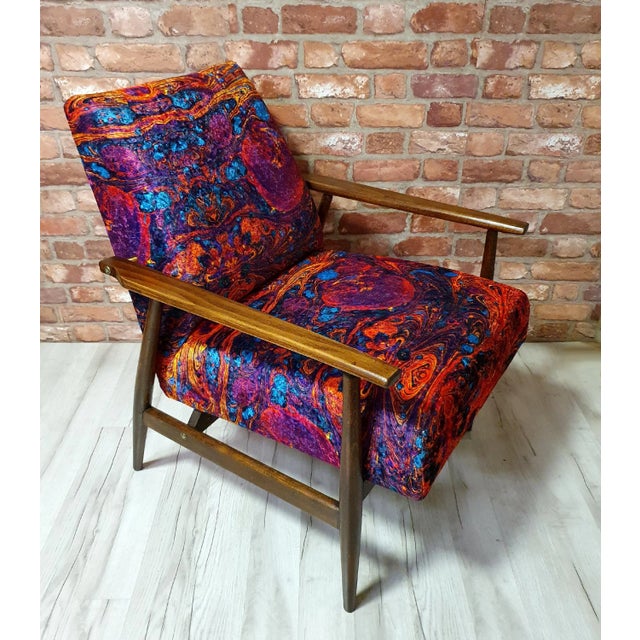 Mid-Century Modern Polish Armchair by Henryk Lis, 1960s For Sale - Image 3 of 7