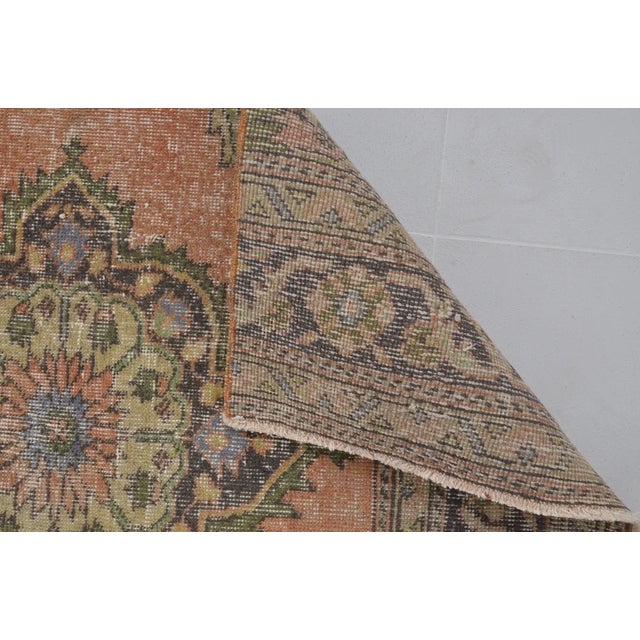 1960s 1960s Oushak Anatolian Wool Hallway Runner For Sale - Image 5 of 10