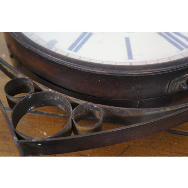 Vintage Victoria Station 1747 Double Sided Brass Wall Mount Railway