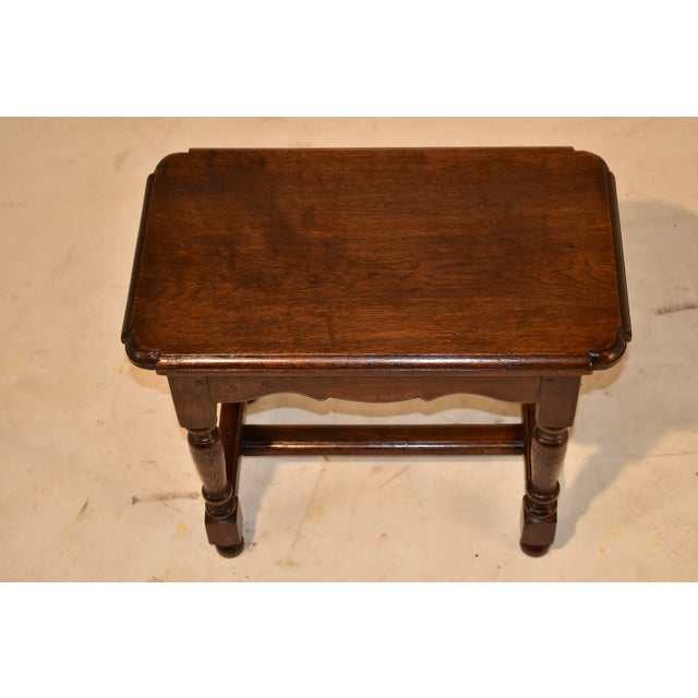 Wood 19th Century English Oak Stool For Sale - Image 7 of 10