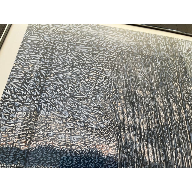 Paper Italian Abstract Landscape Print Neo Surrealist For Sale - Image 7 of 8