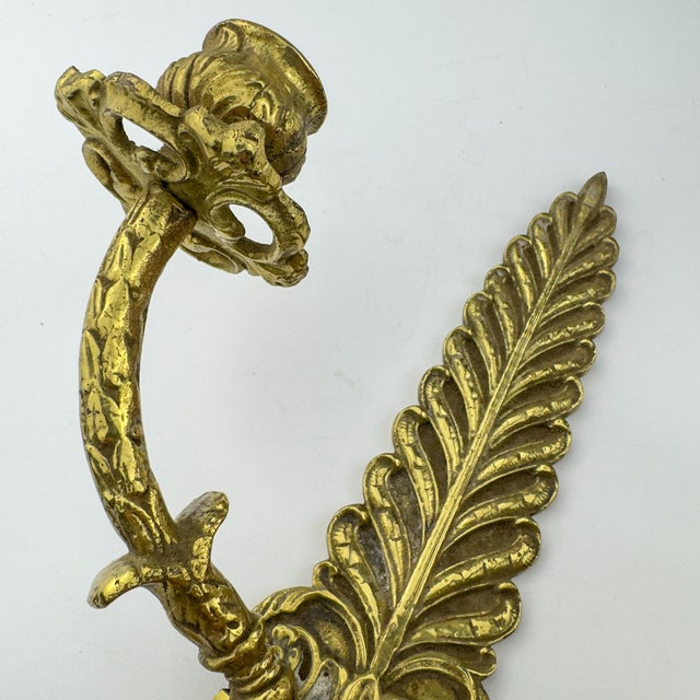 Antique Empire Bronze Wall Candle Sconce, Italy, Late 19th Century For Sale - Image 17 of 18