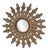 Vintage Sunburst Mirror in Steel, 1950s For Sale