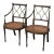 Pair of Vintage French Style Hand Painteded Cane Arm Chairs For Sale