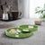 Green Saint Tropez Round Tray Set of 2 - Wild Green For Sale - Image 8 of 10