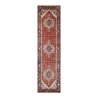 Serapi Wool Rust Area Rug- 2' 7'' X 6' 0'' For Sale
