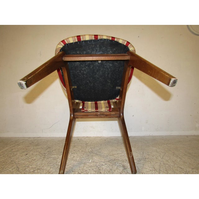 Beautiful set of 6 midcentury dining chairs attributed to Adrian Pearsall. High arched backs along with splayed legs give...