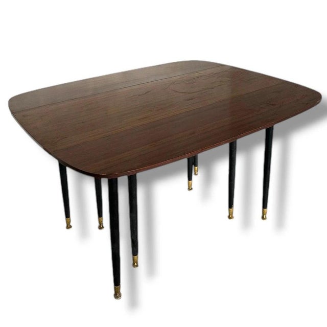 Mid-Century Modern Dining Table in Mahogany, 1950s For Sale - Image 4 of 8