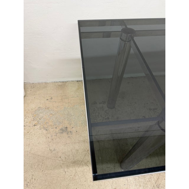 Tobia Scarpa Smoked Glass “Andre” Dining or Conference Table for Gavina, 1970s For Sale - Image 17 of 18