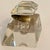 Victorian Antique Crystal Desktop Inkwell For Sale - Image 3 of 14