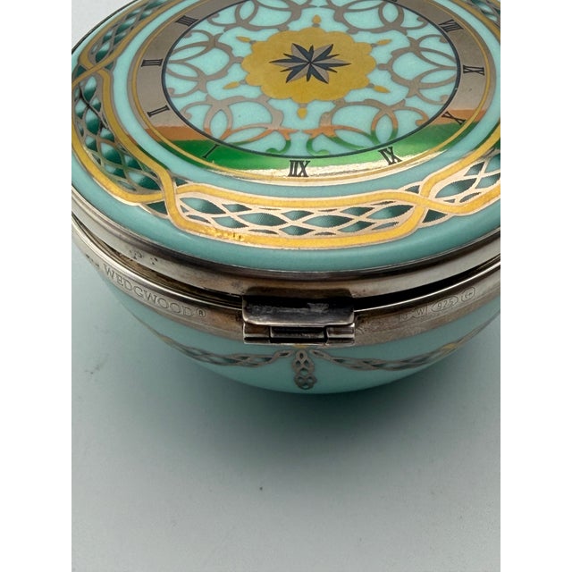 Traditional Wedgwood Hidden Treasures, the Greenwich Clock, Sterling Silver Fitment For Sale - Image 3 of 10
