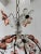 French 1920s French Peach Flower Ball Crystal Prisms Maison Baguès Style Chandelier For Sale - Image 3 of 11