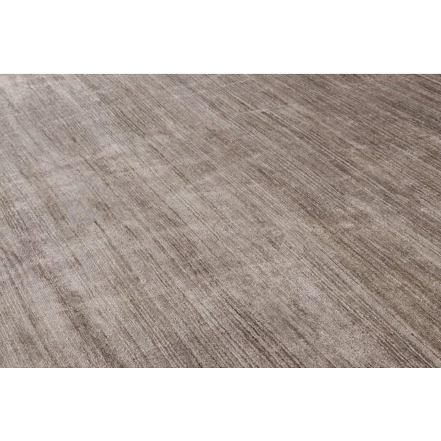 2010s Rug & Kilim’s Oversized Modern Textural Rug in Brown, White and Beige Striae - 10x18 For Sale - Image 5 of 8