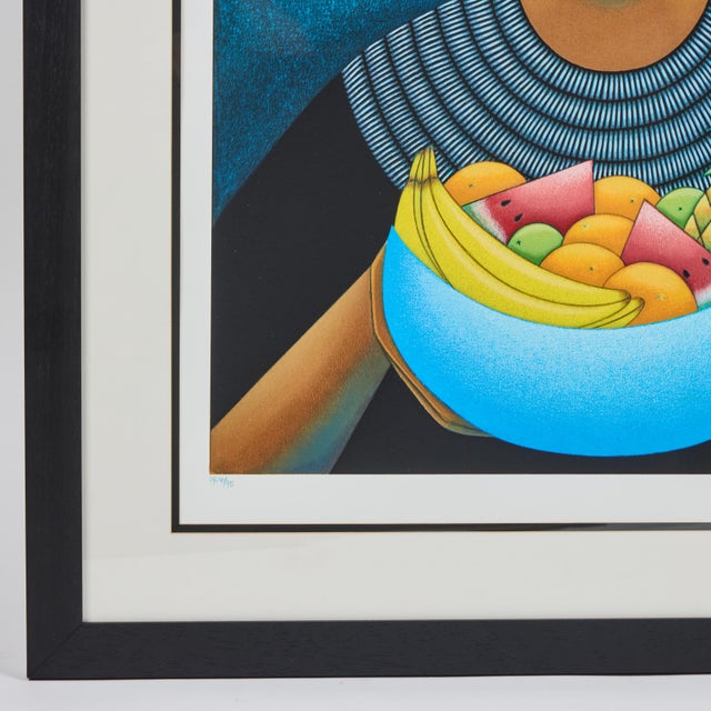 Figurative Vintage Nivia Gonzalez Signed+ Numbered Serigraph Strength of Harvest" For Sale - Image 3 of 6