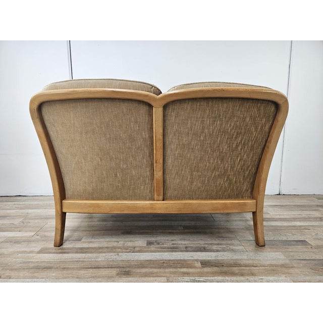 Vintage Beech 2-Seater Sofa, 1970s For Sale - Image 14 of 15