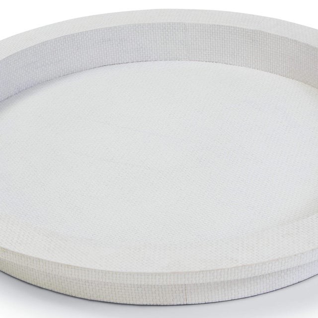 Traditional Regina Andrew Aegean Serving Tray in White For Sale - Image 3 of 7
